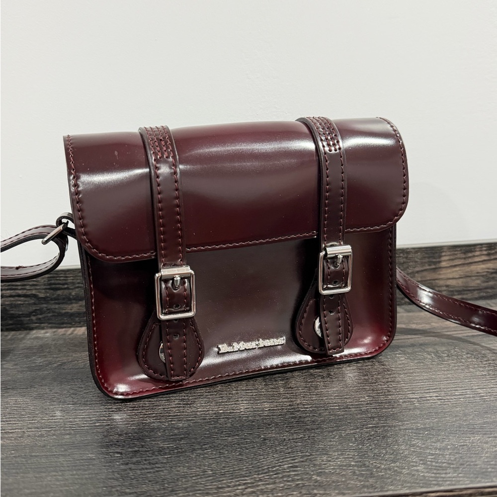 Dr. Martens 7 inch satchel Wine color